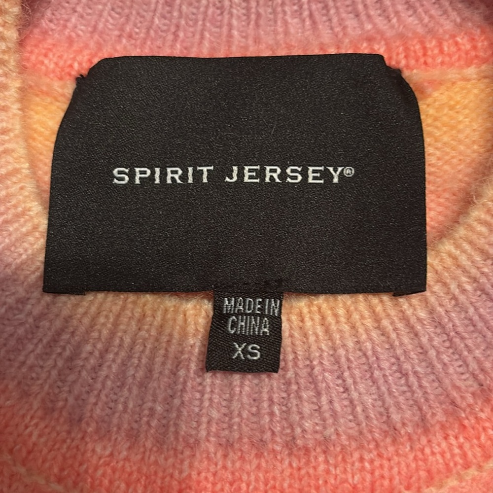 NWT.  spirit Jersey Psychedelic Mushroom Knit Sweater - Picture 8 of 8